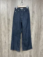 SOMETHING サムシング エドウィン LISA ワイド デニムパンツ sizeXS/紺 ■■ レディース