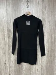 GYDA ジェイダ ミニ ロゴ タイトニット ワンピース sizeF/黒 ◆■ レディース