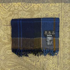 バブアー ヘリテイジ シティウェア ビッグチェック ワイド ウールマフラー デッドストック N273