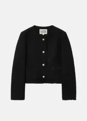 マリテフランソワジルボー ブラック ツイード ジャケット