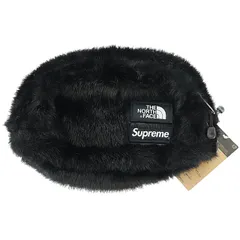 シュプリーム SUPREME ×THE NORTH FACE ノースフェイス 20AW Faux Fur Waist Bag フェイク ファー ウエスト ボディ バッグ NM82093I 5L 黒ブラック ブランド古着ベクトル 中古☆AA★▲■251206