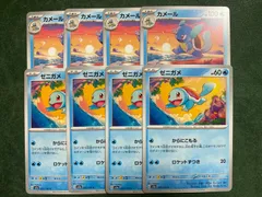 ゼニガメ、カメール4枚セット