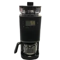 シロカ コーン式全自動コーヒーメーカー カフェばこPRO ブラック SC-C251(K) 中古 Y1