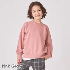 [ピンクグレー]子供服 トレーナー ベビー キッズ マタニティ 長袖 トップス ユニセックス 80 90 100 110 120 130 140 150 evercloset ever closet エバクロ エバークローゼットのサムネイル