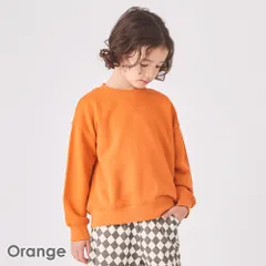 [オレンジ]子供服 トレーナー ベビー キッズ マタニティ 長袖 トップス ユニセックス 80 90 100 110 120 130 140 150 evercloset ever closet エバクロ エバークローゼットのサムネイル