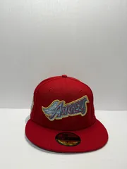 Newera ロサンゼルスエンゼルス 40thアニバーサリー 59fifty フィッティドキャップ レッドカラー