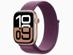 「新品」Apple Watch Series 10 GPS+Cellularモデル 42mm MWXC3J/A [ローズゴールド・プラムスポーツループ]