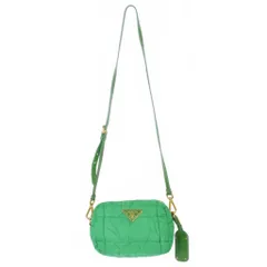 プラダ PRADA ナイロン 三角プレート ショルダーバッグ グリーン 緑