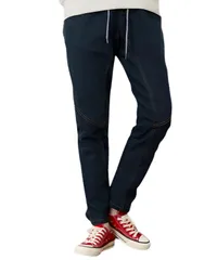 [Dep Club] 着心地らくちん ジーンズ レディース デニムパンツ ワイド ゆったり ウエストゴム ハイウエスト 体型カバー 美脚 大きいサイズ きれいめ カジュアル 通勤 通学 春 夏 秋 冬 (JP, アルファベット, L [ダークネイビー] [L]