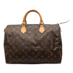 ルイ ヴィトン モノグラム スピーディ35 ハンドバッグ ミニボストンバッグ M41107 ブラウン PVC レザー レディース LOUIS VUITTON【228-47246】
