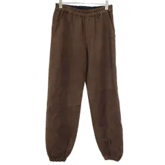 BED J.W. FORD ベッドフォード 25AW Not Training ヌバックレザートラックパンツ 25AW-B-PT07 ブラウン 1のサムネイル