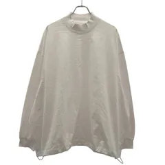 is-ness イズネス BALLOON MOCK LONG SLEEVE T SHIRT バルーンモックネックロングスリーブTシャツ  ホワイト Lのサムネイル