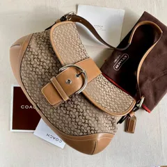 Coach Vintage y2k Signature Medium Soho Flap  Shoulder bag Brown Tan