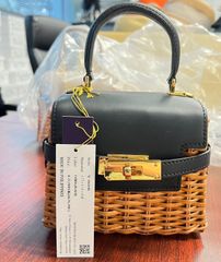 新品未使用✨ヴィオラドーロMIRO カゴバッグ 2WAY キャメル 黒 - メルカリ