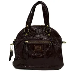 COACH(コーチ) ハンドバッグ ポピー パテント フォルドオーバー クロスボディー 18718 ボルドー レザー
