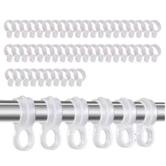 AZNABLE 物干し竿 ストッパー 防風フック 固定 滑り止め ハンガーストッパー 室外 室内 50個セット (直径2.5-2.9cm) [直径2.5-2.9cm]