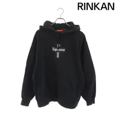 シュプリーム  Cross Box Logo Hooded Sweatshirt クロスボックスロゴフーデッドスウェットシャツパーカー メンズ L ※12/28～1/6 発送・問