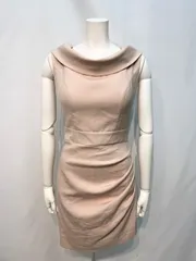 1993 JEAN MACLEAN ジャンマクレーン キャバクラ ドレス バックリボン ギャザー タイト ミニ キャバドレス M