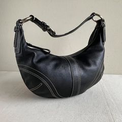 Coach mini soho ワンショルダーバッグ オールレザー ブラック - メルカリ