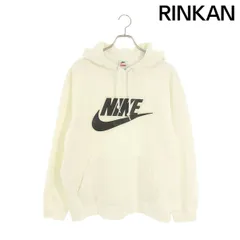 シュプリーム ×ナイキ NIKE  Leather Applique Hooded Sweatshirt/CK6225-100 レザーアップリケパーカー メンズ XL ※12/28～1/6 発送・問い