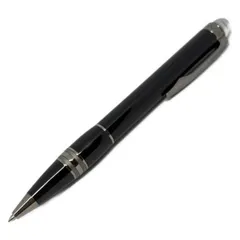 MONTBLANC(モンブラン) ボールペン美品  スターウォーカー 黒×シルバー プレシャスレジン/ツイスト式/インクあり(黒)