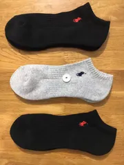 新品ポロラルフローレン メンズソックス靴下 3足セット187