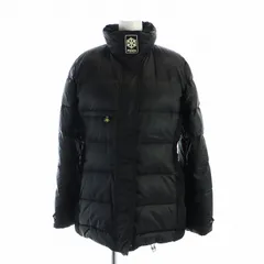 フェンディ FENDI ダウンジャケット フェイクファー 切替 ジップアップ ロゴ ズッカ柄 42 L 黒 ブラック FJ5724 ZBD ■GY18 /MQのサムネイル