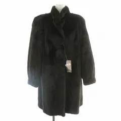 ランバン LANVIN ブラックグラマ BLACKGLAMA ファーコート 毛皮コート ミンク ロング タグ付き F 茶 ブラウン /MW ■GY18のサムネイル
