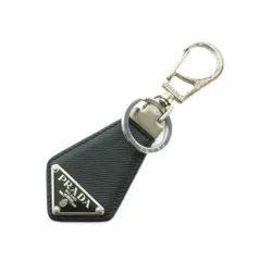 プラダ PRADA キーホルダー キーリング サフィアーノレザー 黒 ブラック 2PP041 /MI ■OS ■OH