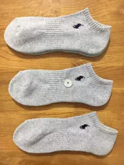 新品ポロラルフローレン メンズソックス靴下 3足セット186