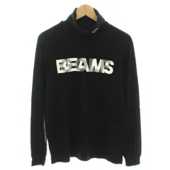 ビームスゴルフ BEAMS GOLF ゴルフウェア レイヤーロゴタートルネックシャツ Tシャツ ロンT カットソー 長袖 ロゴ刺繍 M 黒 ブラック 82-14-0049-444 /YT