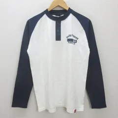 G■ヘリーハンセン/HELLY HANSEN ラグランロンT/カットソー【M】白紺/men's/32【中古】■