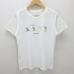 G■モンベル/montbell 鳥獣キャンプT/1114536【L】白/LADIES/37【中古】■