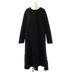 アドーア ADORE ウールノーカラーコート アウター 38 ネイビー /DF ■OS