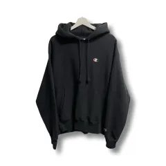 L チャンピオン リバースウィーブ ヴィンテージ ブラック フードT