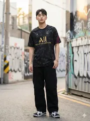 ジョーダン パリ・サンジェルマンFC ブラック トレーナー Tシャツ_M