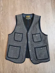 アイアンハート デニムベスト　ワッペンカスタム仕様　サイズ38 アイアンハート デニムベスト ワッペンカスタム仕様 サイズ38 2025年