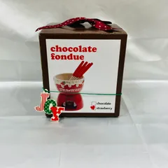 A【未使用】チョコレートフォンデュセット 赤 クリスマス