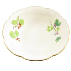 香蘭社 山だより 深鉢 大鉢 皿 食器 フルーツ柄 金彩 白 ホワイト ゴールドカラー