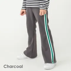 [チャコール]子供服 パンツ ベビー キッズ マタニティ レギンス ズボン フレア 90 100 110 120 130 140 evercloset ever closet エバクロ エバークローゼット