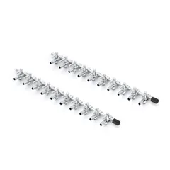 エアーコック 2個セット ステンレス製 10分岐管 一方コック 調整可能 水槽用 空気ポンプ ブロワー エアレーション 分配 エアチューブ対応 めだか 養殖 業務用 水耕栽培 DIY (2個セット) [2個セット]