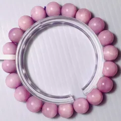 定価75万円夢色 EU製 ★ROBEAN天然宝石100A高透明 クンツァイト・リシア輝石★パワーストーン ブレスレット 10mm A657