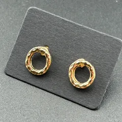 【新品】アクセサリー ピアス◆ゴールド カラー まる シンプル デザイン 両耳セット レディース◆キャッチ付◆スタッドピアス◆