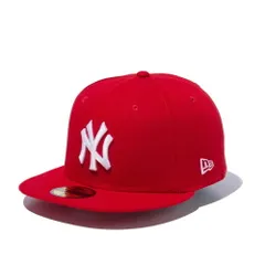 【8[63.5cm] ヤンキース-スカレットホワイト】ニューエラ NEW ERA カスタム 59FIFTY キャップ