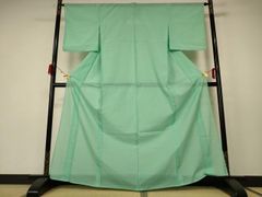 夏着物 色無地 紋絽 白緑色 K-6097 - メルカリ