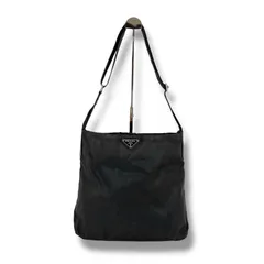 PRADA プラダ　トライアングルロゴ　ワンショルダーバッグ　テスートナイロン　ブラック　黒　三角ロゴ