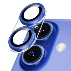 カメラカバー iPhone 16 /16 Plus用 カメラフィルム 透明台座 全面保護 9H強化ガラス 傷防止 レンズ保護 耐衝撃 アイフォン16 /16 プラス 用 カメラ保護 高透過率 黒縁取り 露出オーバー防止 カメラレンズプロテクター