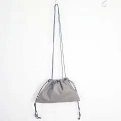 プラージュ Plage les Tendre leather clutch bag ラムレザー バッグ グレー 美品 2sa7012のサムネイル
