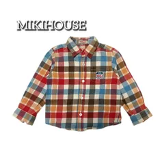 mikihouse　ミキハウス　チェック柄シャツ　サイズ100   綿100%
