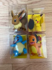 ポケモン フィギュア キーホルダー 4種 まとめ 出品 (ピカチュウ ヒトカゲ ゼニガメ イーブイ)